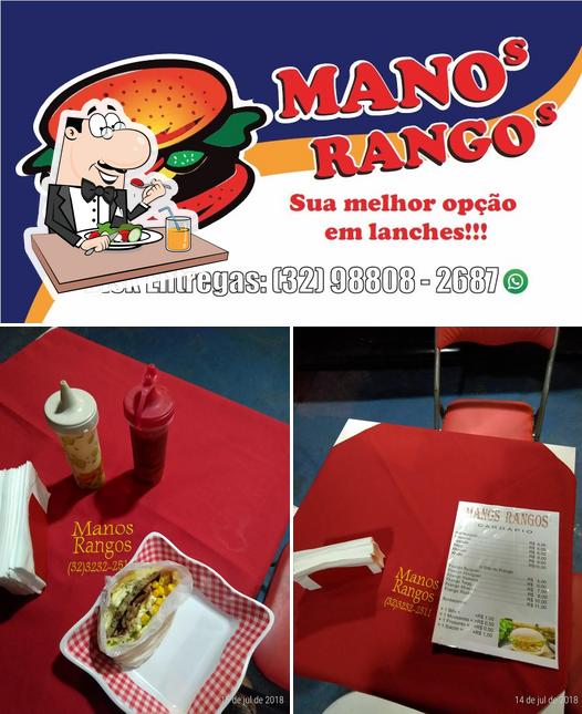 Еда в "Manos Rangos Hamburgueria"