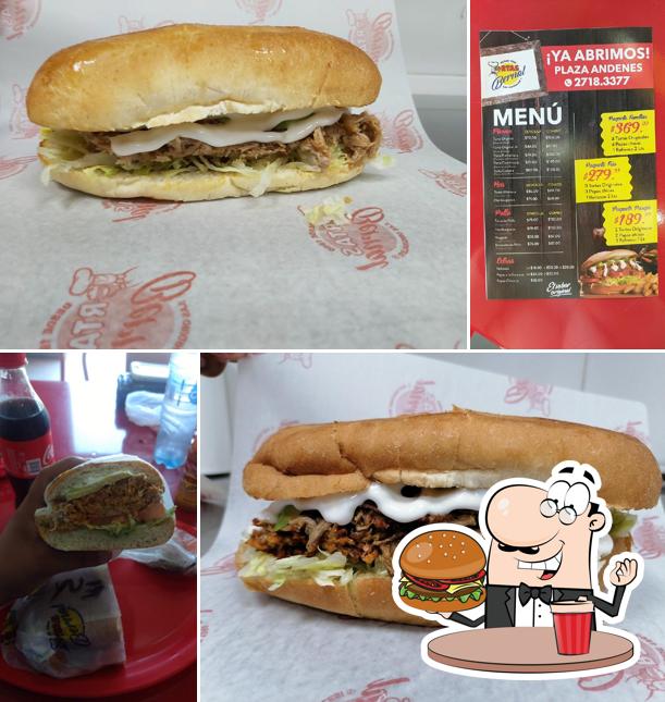 Prueba una hamburguesa en Tortas Bernal Andenes