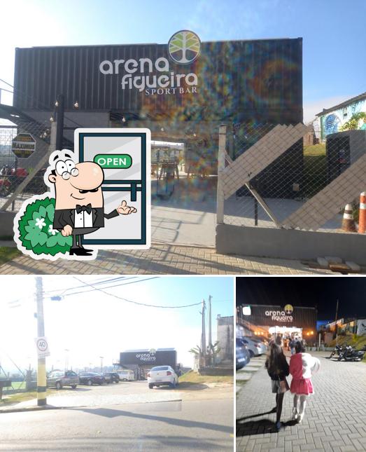 O exterior do Arena Figueira Sport Bar