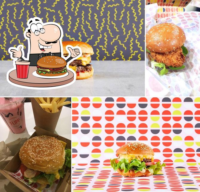 Order a burger at Flipp Burgers Westfield Parramatta