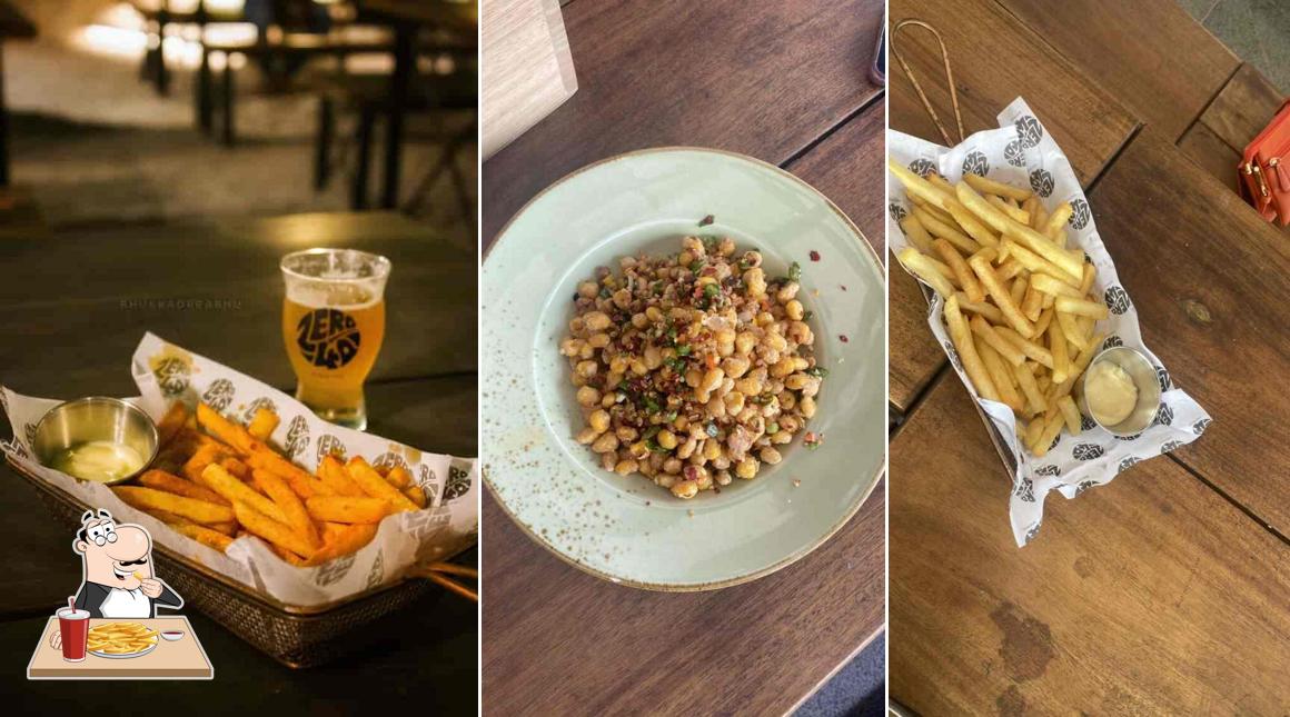 French fries at Zero40 Brewing