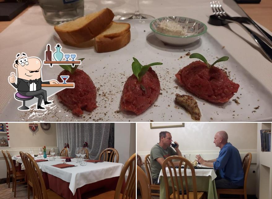 Tra le varie cose da Ristorante Aurora si possono trovare la interni e cibo