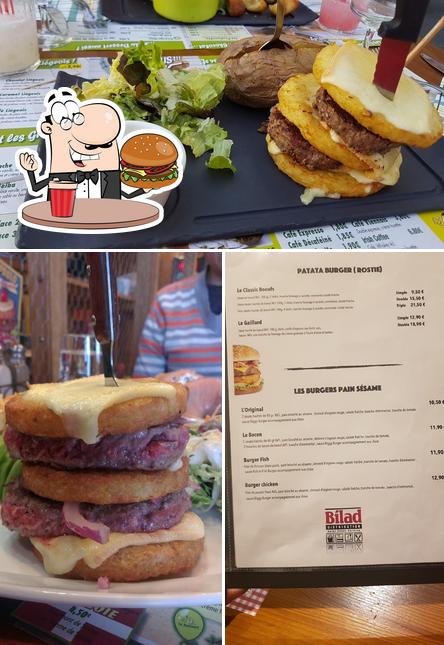 Commandez un hamburger à La Pataterie