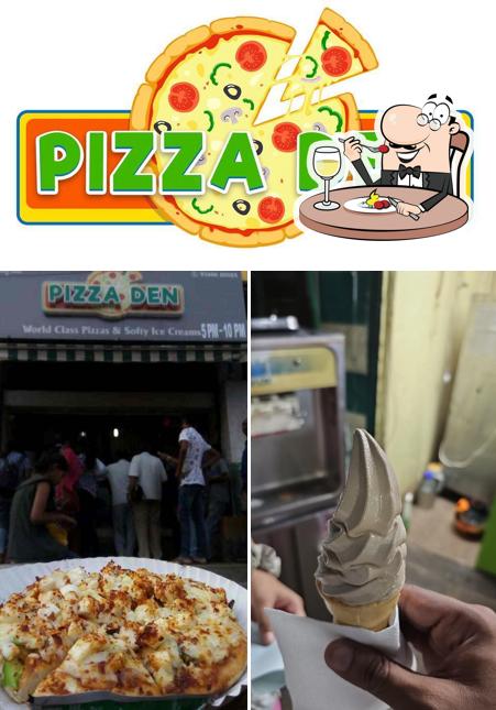Food at Pizza Den