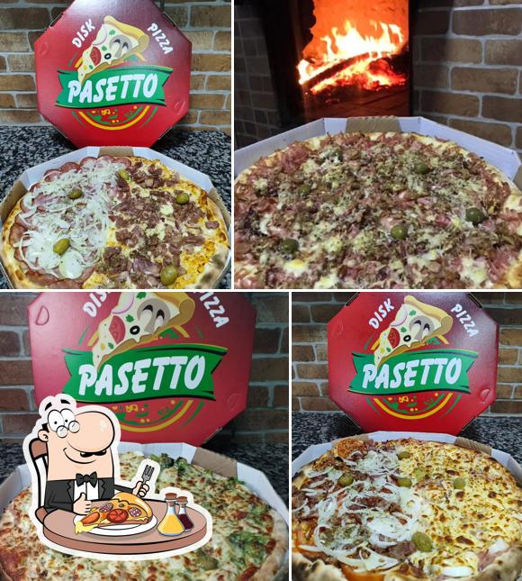 En Disk Pizza Pasetto, puedes pedir una pizza