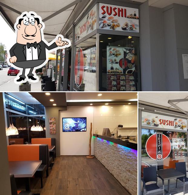 Restaurant Sushimo se distingue par sa intérieur et extérieur