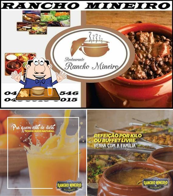 Esta é a imagem apresentando comida e bebida no Restaurante Rancho Mineiro