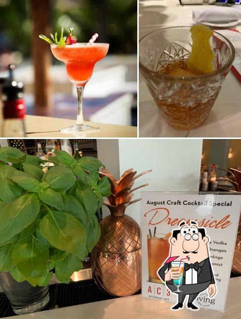 The image of AC3 Restaurant + Bar’s drink and food