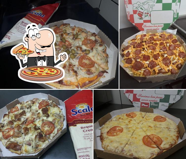 Consiga pizza no Claudinho Lanches