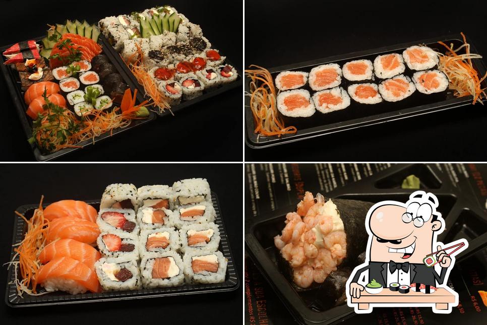 Experimente diversas opções de sushi