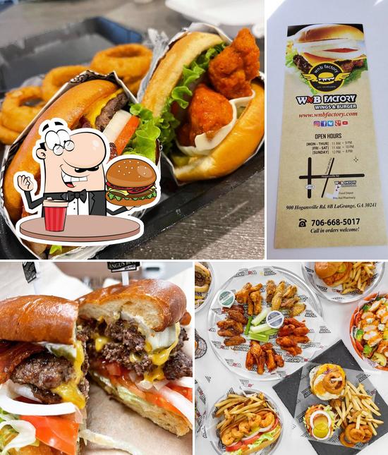 Get a burger at WNB Factory - Wings & Burger