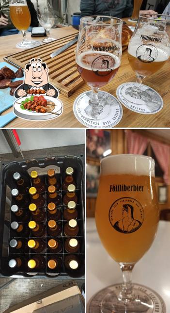 Dai un’occhiata alla foto che raffigura la cibo e interni di Brauerei Föifliberbier