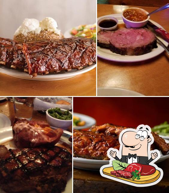 Order meat meals at Texas Roadhouse