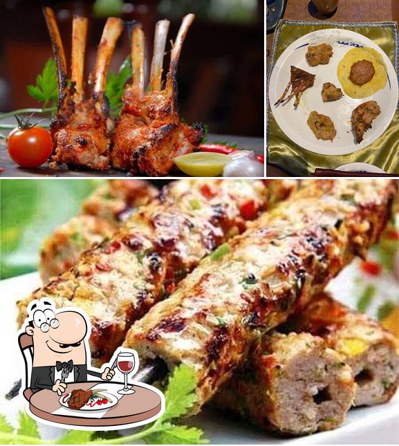 Order meat dishes at The Great Kabab Factory