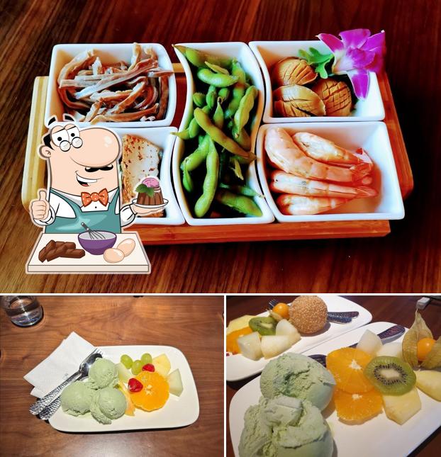 YU GARDEN Restaurant Chinesisches Teehaus serviert eine Vielfalt von Süßspeisen