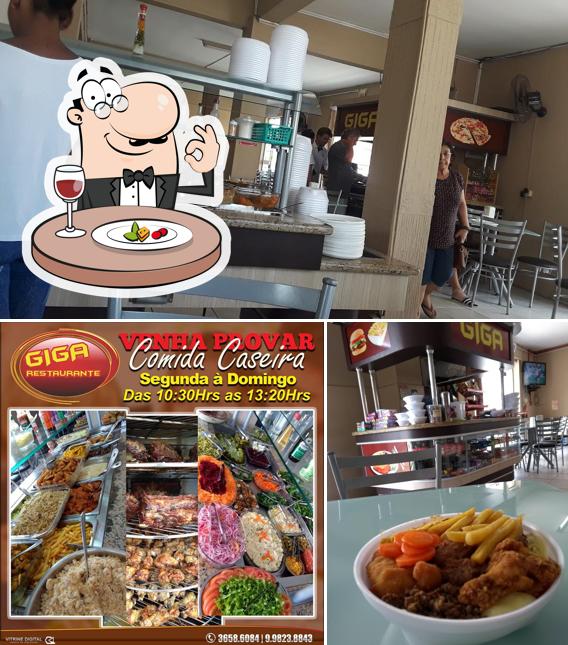 O Giga Restaurante se destaca pelo comida e interior