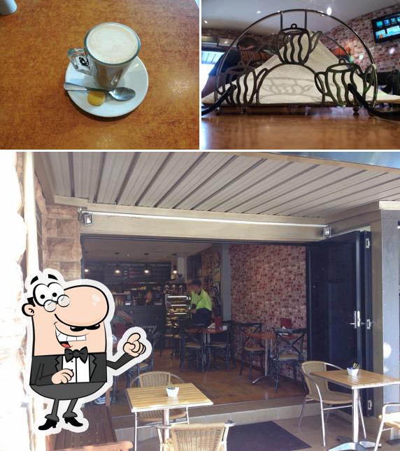 The image of interior and beverage at Café on Kingsway