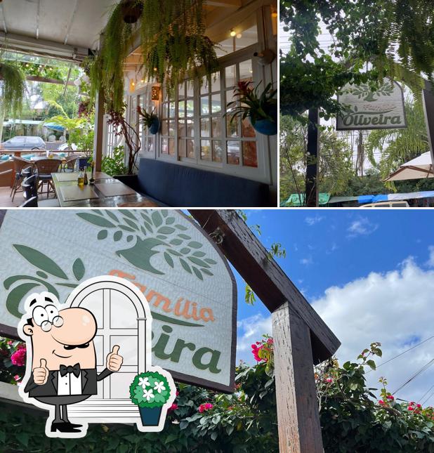 O exterior do Restaurante Família Oliveira