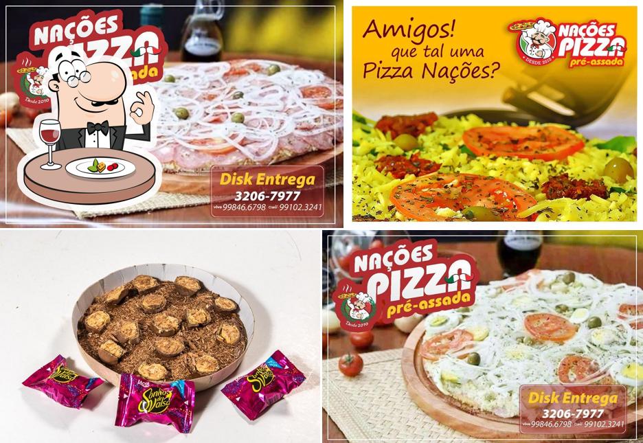 Comida em Nações Pizza Pré-Assada e Assada