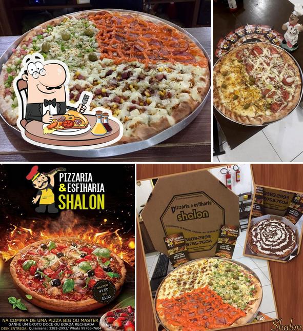 Escolha pizza no Pizzaria & Esfiharia Shalon