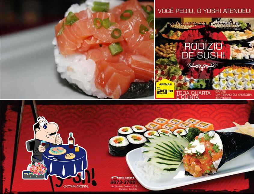 Sashimi em Yoshi Cozinha Oriental