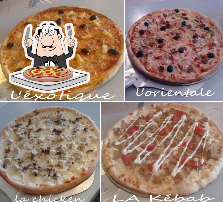 Prenez différents types de pizzas