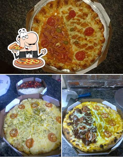 Escolha diferentes estilos de pizza