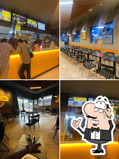 The interior of Biggies Burger: Madurai