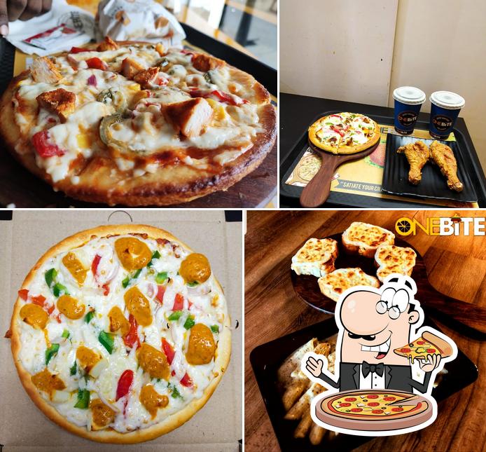 Try out pizza at ONEBITE KADAPA