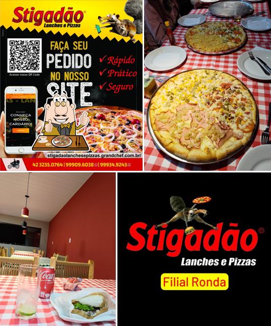 Escolha pizza no Stigadão Lanches e Pizzas - Ronda