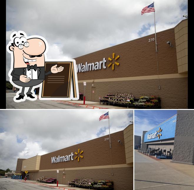 The exterior of Walmart Supercenter