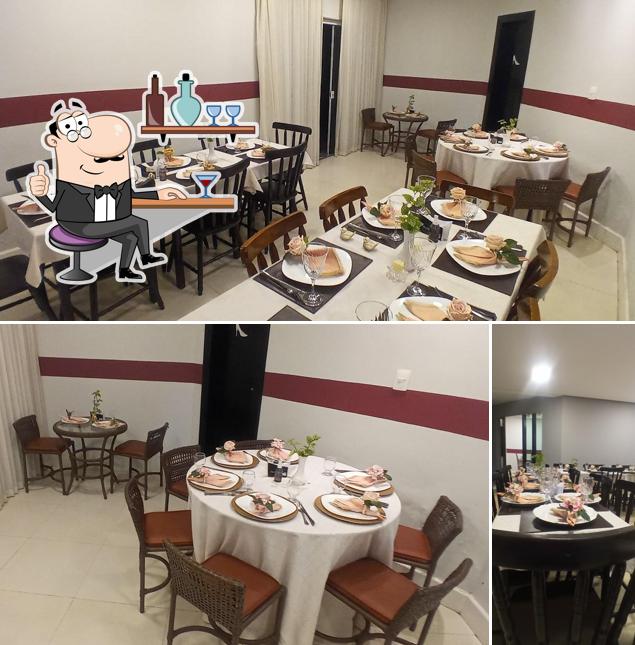 O interior do Dona Ana - Restaurante e Pizzaria