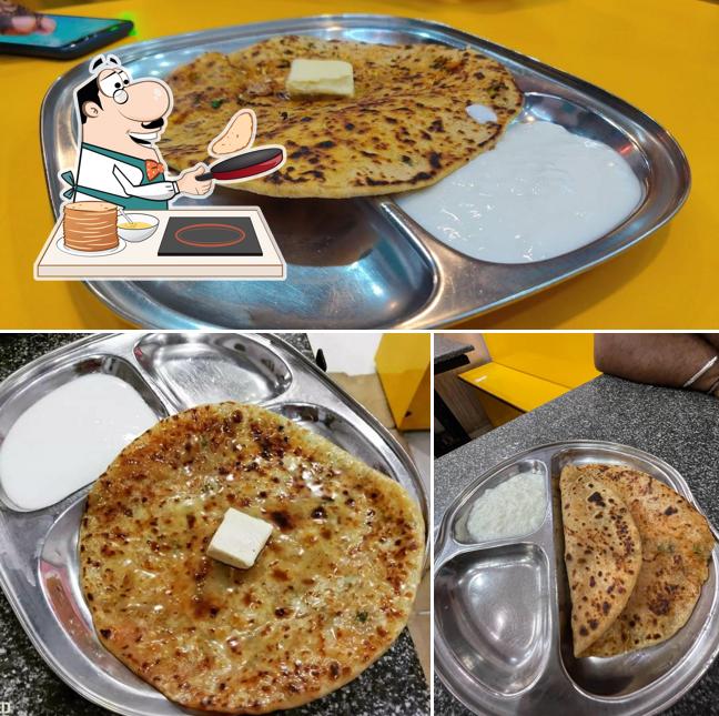 Pancakes at Billa Doodhwala Parantha Center