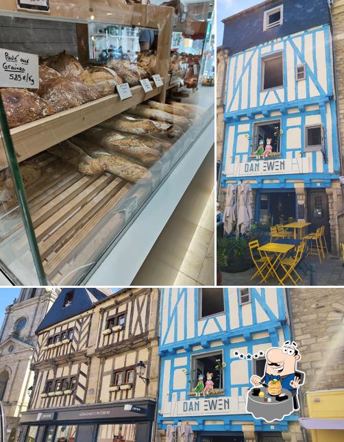 Voici l’image représentant la nourriture et extérieur sur Boulangerie Patisserie Philippe Hardat - Les Caprices de St Patern