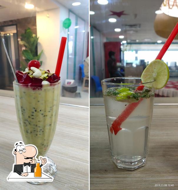 Enjoy a drink at Brundavanam Family Restaurant