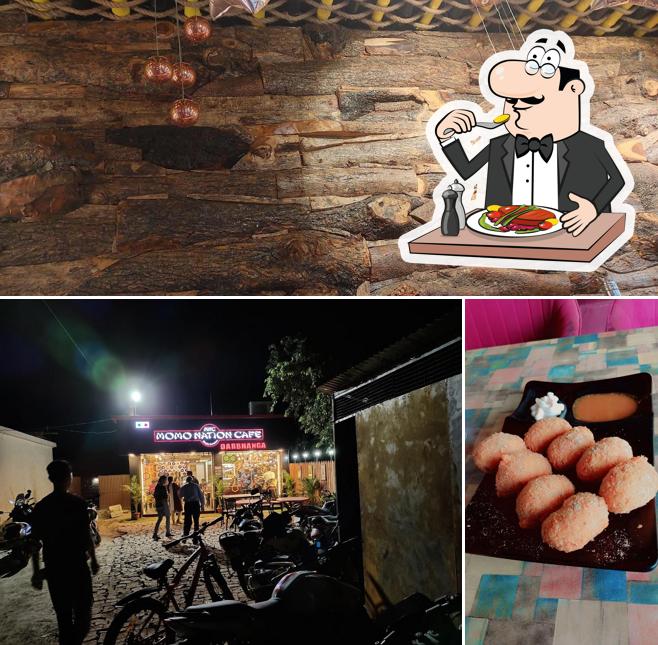 The photo of food and exterior at Momo Nation Cafe, Darbhanga