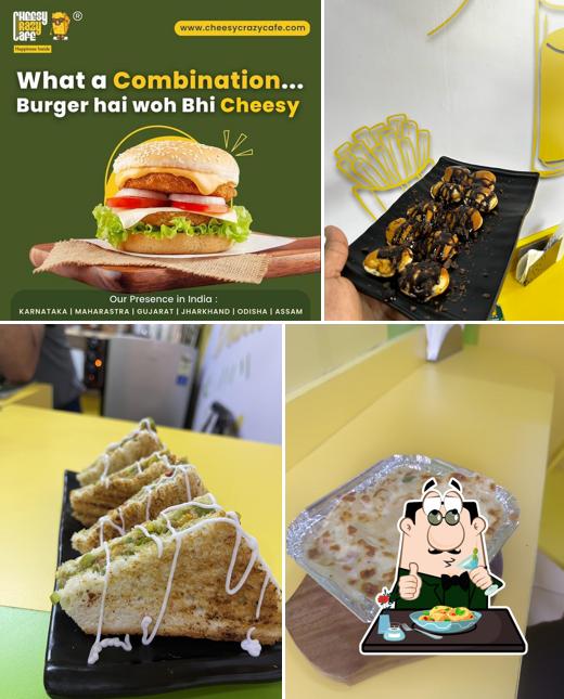Food at Cheesy Crazy Cafe Delhi