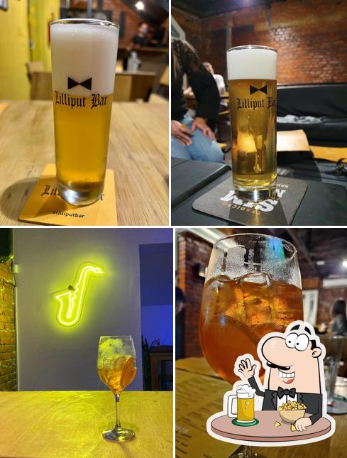 Lilliput Bar serve uma gama de cervejas