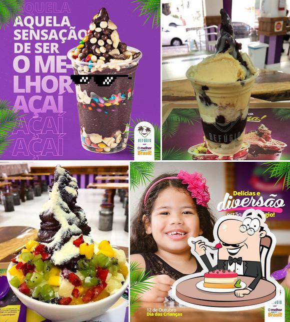 Refúgio Açaí serve uma variedade de sobremesas