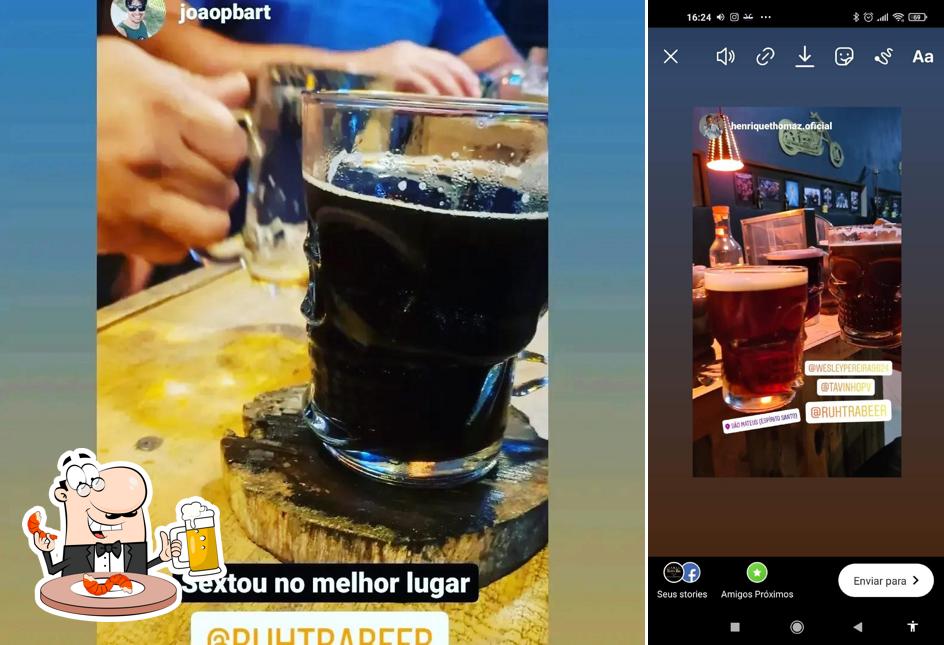 Você pode tomar uma tulipa de cerveja leve ou escura