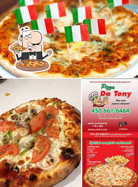 Prenez des pizzas à Pizza Da Tony