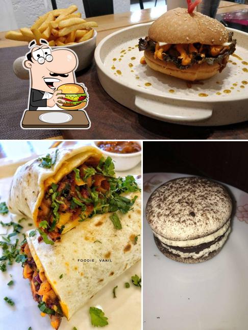 Order a burger at Cravity Cafe Sangam
