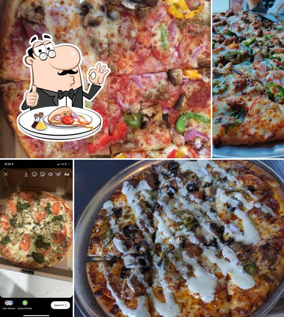 Elige una pizza en Palio's Pizza Café