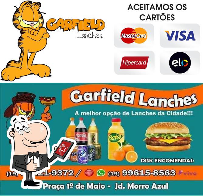 Look at this image of Garfield lanches