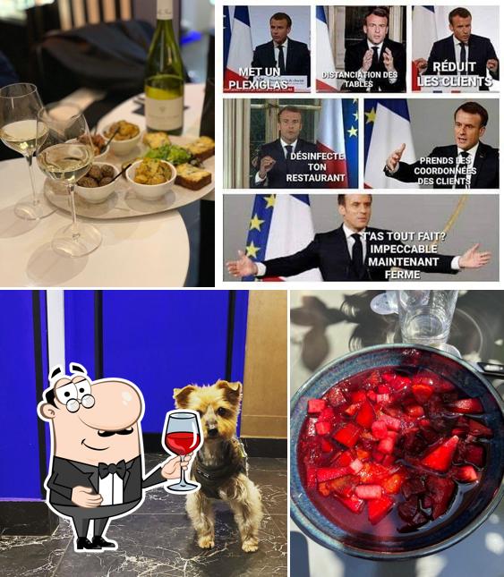 Il est fort sympathique de profiter d'un verre de vin à La Bouche Bleue