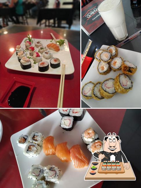 Escolha diversas opções de sushi