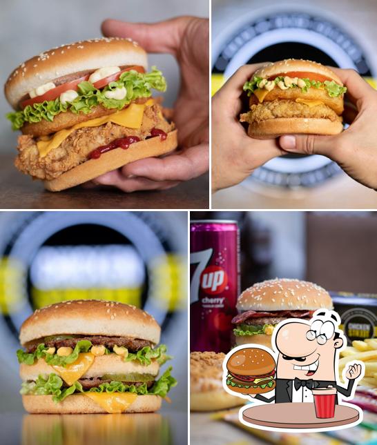 Les hamburgers de Chicken Street Saint-Etienne Naan & Fried Chicken will satisferont différents goûts