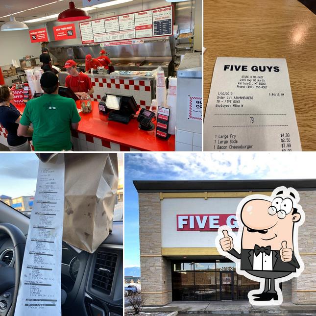 Five Guys, 2415 US93 in Kalispell Restaurant menu and reviews