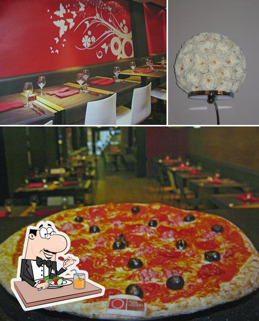 Фото, на котором видны еда и внутреннее оформление в Pizza Leggera San Marino
