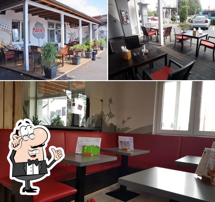 L'intérieur de Marivos "Burger-Lounge"